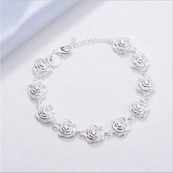 Jewelry - Sterling Silver Rose Bracelet